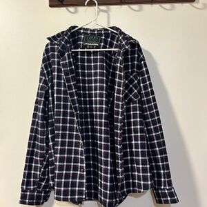 Dark purple flannel